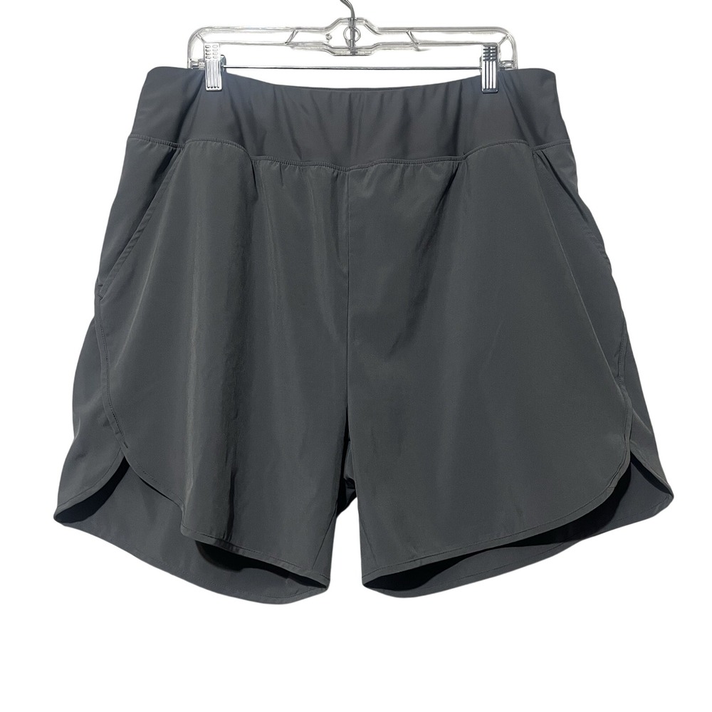 Baleaf Athletic Shorts Womens Gray‎ Pockets Dolphin Hem 3XL